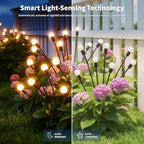 Outdoor Solar Lights Waterproof (8 Pack, 80 LED), Fairy Garden Decor, Fairy Tale Courtyard Decor, Firefly Lights, Solar Garden Lights, Solar Landscape Lights, Gifts for Women Who Have Everything - Image 5