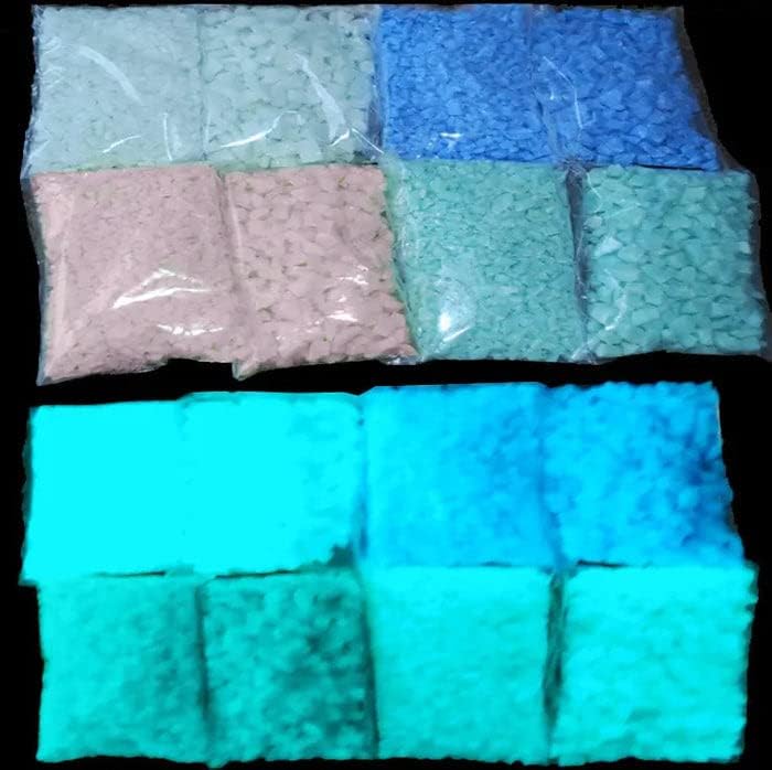 Glow in The Dark Glass - for Concrete Landscape Aquarium (Glass Small Rocks (@ 1/4" Size), White) - Image 4