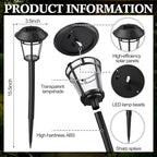 Tuanse 20 Pack Solar Pathway Lights Outdoor - Waterproof LED Bulk Solar Landscape Walkway Lights for Yard Garden Patio Lawn Decoration(White Light) - Image 2