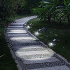 Solar Landscape Lights, 4 LED Solar Spotlights 2 in 1 Waterproof Security Light Solar Lights Outdoor for Tree,Patio,Yard (White) - Image 3