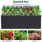 Garvee 71"x47"x16" Metal Planter Box with Trellis for Climbing Plants Vines - Image 4