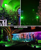 L LOHAS LED Green Christmas Flood Light Outdoor 50W Dusk to Dawn 2 Pack - Image 5