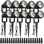 10-Pack Voltage Landscape Lighting with Spike and Connector by LIGHTUPYOURLIFE
