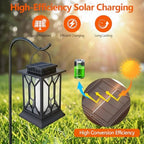4 Pack Solar Lanterns Outdoor Waterproof Hanging Lights - Image 5