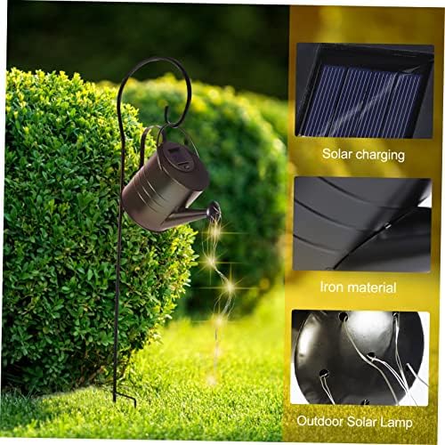 Solar Watering Can Garden Light Xmas Iron Decorative Lawn Lamp - Image 3