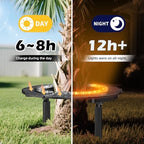 Wireless Solar Palm Tree Lights Outdoor, 3000K Warm Light 10000 mAh & 32 LEDs Outdoor Yard Lighting, Uplight Landscape Lights Solar Powered Flood Lights for Large Tree, Backyard, Garden - Image 2