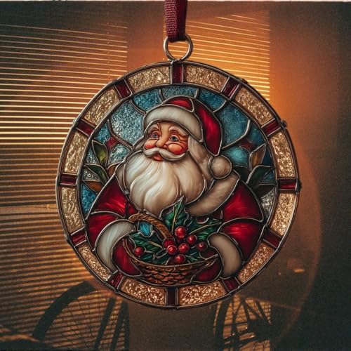 Santa Giving Presents Acrylic Suncatcher - Image 7
