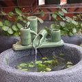Ceramic Accents Water Fountain & Pump Kit – 9.5 inch DIY Indoor/Outdoor Garden Water Feature kit - Fits 10-15 inch Bowl (not Included) (Small Size 9.5in L) by Unknown