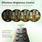 White Outdoor String Lights 30FT (1FT Apart) Remote for Patio Wedding Party - Image 6