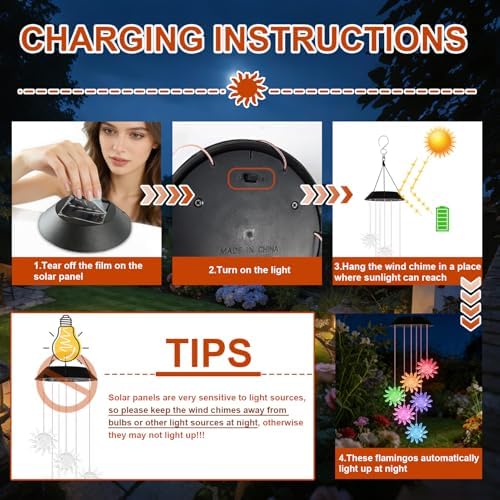 7-Color Light Changing Sun Solar Lights for Outside, Solar Lights - Image 4