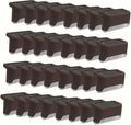 Solar Outdoor Fence Step Lights, 32pcs Brown IP44 LED Outdoor Stair Lights, 1400mAh, Suitable for Courtyards, Decks, Steps, Walkways, and Lawn Paths by GTQPS
