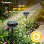Ensenior Solar Lights Outdoor, 8 Pack, Cool White, Unique Light Pattern - Image 4