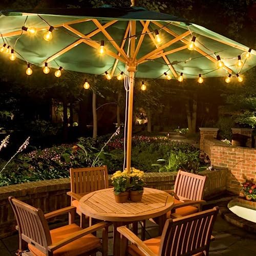 Mlambert 100Ft LED Outdoor String Lights, Dimmable G40 Globe Patio Lights with 50+3 Waterproof Shatterproof Bulbs for Backyard Porch-Brown Cord 1 Pack - Image 6