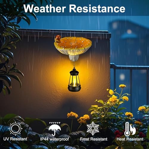 Etlemonde Solar Mushroom Statue, Garden Decor - Image 6