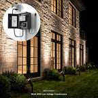 GOODSMANN RGBW Low Voltage LED Spotlights 4PK Color Changing Landscape Lights 12V-15V 12W 650 Lumen Outdoor Spot Lights 9 Lighting Modes Aluminum Flood Lights with Connectors and Metal Spike Stakes - Image 5