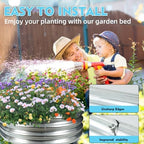 TBMLC 60" Round Galvanized Steel Fire Ring Pit/Raised Garden Bed Kit - Image 5