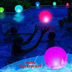 ALTZ Floating Pool Lights Solar Powered 15", Poll Lights to Turn Your Pool into a Wonderland-Beautiful Bright Colors, Pool Balls Lights, Color-Cycle- Watreproof-Led Pool Lights (Pack of 2) - Image 4