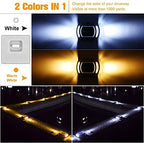 VOLISUN Solar Driveway Dock Deck LED Outdoor Lights 2 Colors Modes 12 Pack - Image 2