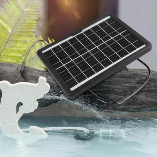 6W Solar Water Pump With 9V Panel, 12V Submersible Pump for Fountain Pond Fish Tank and Rockery, 240L/H Circulation System with Filter and 2m Hose for Outdoor Garden Use(Without switch) - Image 5