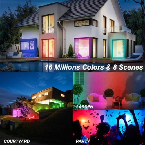 Smart Landscape Lighting 12V App Control Color Changing LED, 3 Pack - Image 5