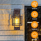 Modern Outdoor Light Fixture Dusk to Dawn Outdoor Lighting, 15" H Exterior Wall Sconce Waterproof Porch Light, Outside Light for House with Water Glass for Garage Doorway, Oil Rubbed Bronze - Image 5