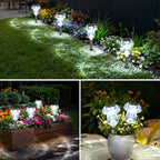 Mancra Solar Lights Outdoor Waterproof, 16 Pack Mushroom Solar Pathway Lights Dusk to Dawn Solar Landscape Lights for Yard, Walkway, Garden Decor, Cool White - Image 7