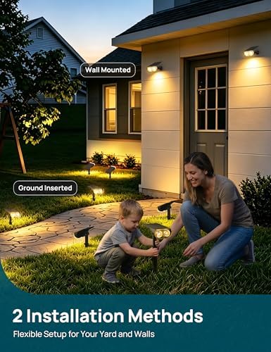 Linkind Solar Lights Outdoor Waterproof LED Spotlights Warm White 6 Pack - Image 6