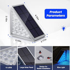 NIORSUN Solar Step Lights,8 Pack Blue LED Outdoor Step Lights, Stair Lights Outdoor for Patio, Fence, Yard, Walkway, Solar Powered Auto On/Off, IP67 Waterproof, Easy Install - Image 4