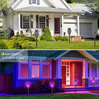 EOYIZW 8 Pack Purple Solar Torch Lights Outdoor, Halloween Decoration - Image 4
