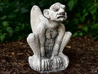 OLOMA Realistic guardian gargoyle statue Concrete gargoyle sculpture art Large gargoyle figurine Sitting gargoyle for garden Gothic outdoor decor Outdoor gargoyle figure Stone gargoyle - Image 7