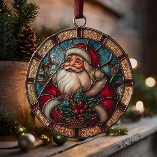 Santa Giving Presents Acrylic Suncatcher - Image 5