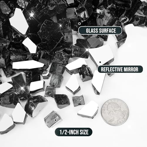 Skyflame 10-Pound Fire Pit Glass for Propane Gas Fireplace Decor - Image 2