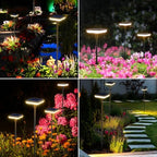 Solar Lights Outdoor Garden 4 Pack Solar Pathway Light 31" Tall Solar Landscape Lights 34LM Bright Up to 12H IP65 Waterproof Auto On/Off for Walkway Outside Yard Path Patio Lawn Flower Bed plant Decor - Image 7