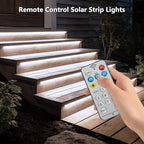 Outdoor Solar Strip Lights 66Ft 640 LED Dimmable Strip Lights with Remote - Image 5