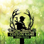 Personalized Hunter Grave Marker Hunting Memorial Garden Stake 8-24 inch Dad Loss Gift, Hunting Memorial Gift Loss of Loved One (Hunter) - Image 4