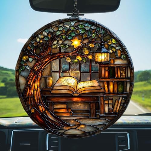 Cozy Forest Library Acrylic Suncatcher - Image 5