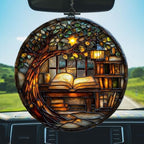 Cozy Forest Library Acrylic Suncatcher - Image 5