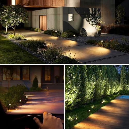 12W Low Voltage Landscape Lights 2700K Warm White LED Landscape Lighting IP65 Waterproof Spot Lights Outdoor Spotlights with Connectors for Garden Yard Tree, 8 Pack - Image 6