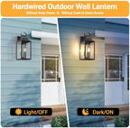 20" Extra Large Outdoor Wall Light, Black Exterior Lighting Fixtures - Image 4