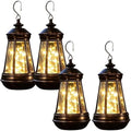 Vintage Solar Hanging Lantern LED String Light (4pcs) by Unknown