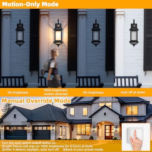 Motion Sensor Porch Lights Dusk to Dawn 19 Inch Large - Image 4