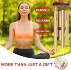 Personalized Hummingbird Memorial Wind Chime, Custom Name & Years in Loving Memory, Sympathy Gift Remembrance Windchime, Deep Tone Soothing Outdoor Garden Patio Decor - Image 3