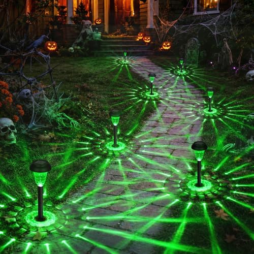 GIGALUMI Solar Halloween Lights Outdoor Waterproof Pathway Lights, 12 Pack by GIGALUMI