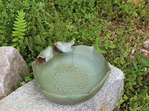 10.1" Solar Powered Bubbler Fountain Bird Bath Bowl for Outdoors - Image 7