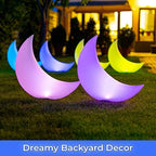 TIALLY Floating Pool Lights - Large Solar Powered Crescent Moons (8 Pack) - Image 6
