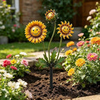 Metal Flower Garden Stake 2D Flat Decorative Garden Stakes (Rustproof) - Image 3