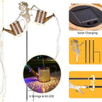 Solar Watering Can Light, Solar Flower Fairy Decorations Outdoor Light - Image 2