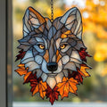 Autumn Wolf Acrylic Suncatcher by AVAGAN