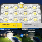 Solar Flood Lights, 3500LM Motion Sensor Outdoor Lights with Remote - Image 2