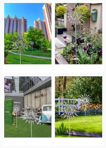 Wind Spinner, Outdoor Metal Windmill Spinner - Yard Art Spinner Wind Catchers Sculpture for Patio, Lawn & Garden Decor，Yard Garden Large Yard Art Kinetic Windmill for Outside. Size:90CMx30CM - Image 5